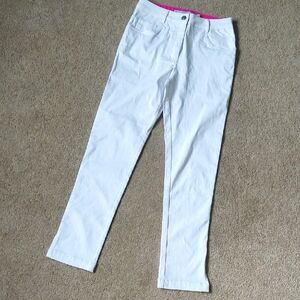 VGUC Gretchen Scott white five pocket straight leg pants